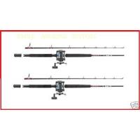 2 x Abu boat fishing rods and reels with line